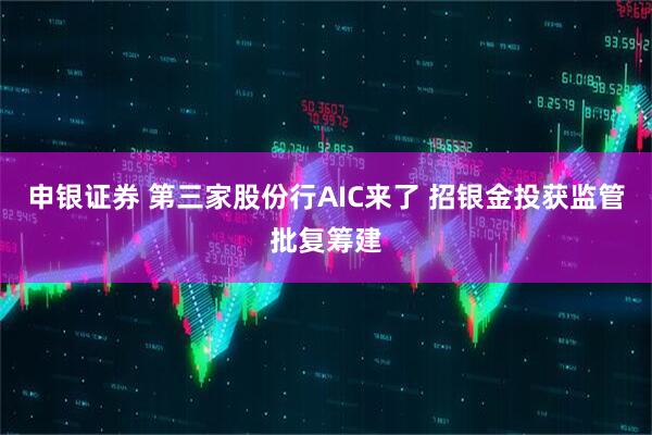 申银证券 第三家股份行AIC来了 招银金投获监管批复筹建