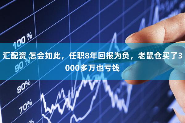 汇配资 怎会如此，任职8年回报为负，老鼠仓买了3000多万也亏钱