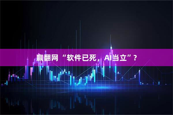 赢翻网 “软件已死，AI当立”？