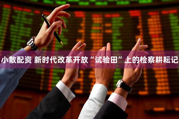 小散配资 新时代改革开放“试验田”上的检察耕耘记